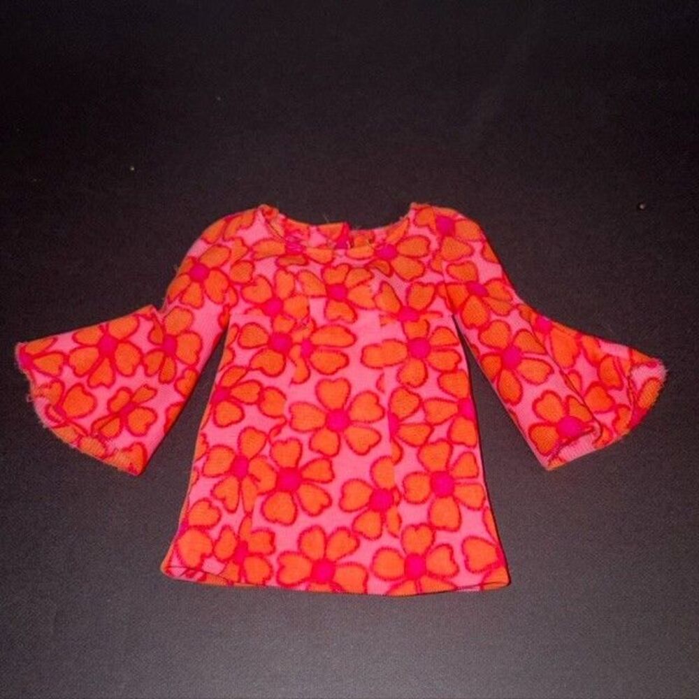 Vintage Barbie PJ Outfit #1113 Talking PJ Mini Hippie Flower Dress ONLY